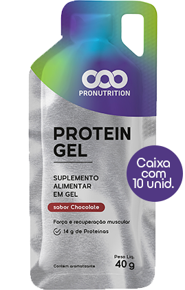 Protein Gel - Sabor Chocolate - KIT c/ 10